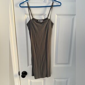 Hollister Charcoal Spaghetti Strap Midi Dress